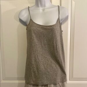 Ann Taylor Gray Tank Top with Adjustable Straps
